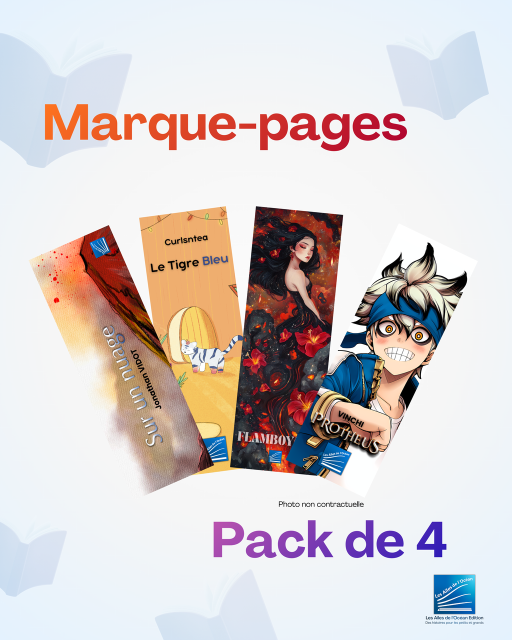 Pack de 4 marque-Pages